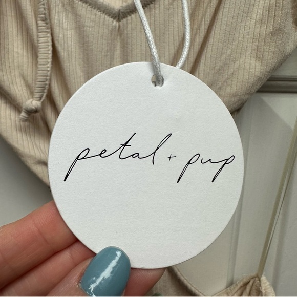 Petal and Pup CRESCENT o-ring lennon midi dress in oatmeal Size Large NWT - Picture 10 of 14